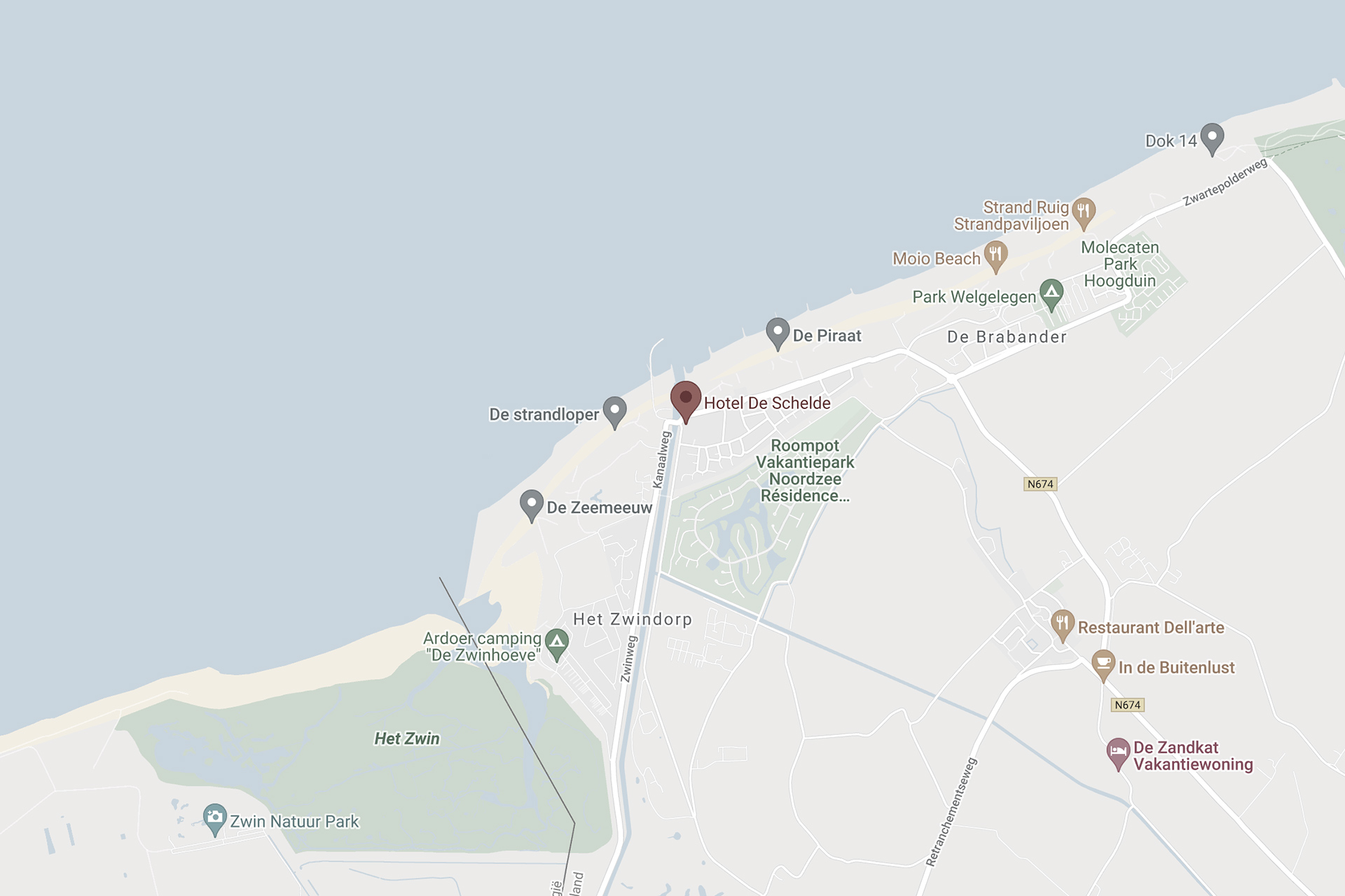 kaart cadzand